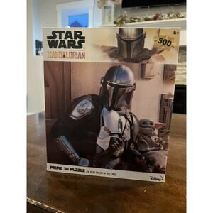Star Wars The Mandalorian Disney Prime 3D 500 Piece Jigsaw Puzzle 24x18 Inch NEW